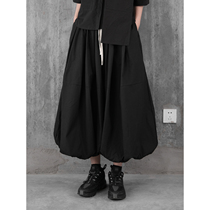 Deer Out-of-print Mountain Bendark Black Wind Small crowdDesign Sensation Day Ensemble Black A half body dress Blossom Skirt women Summer