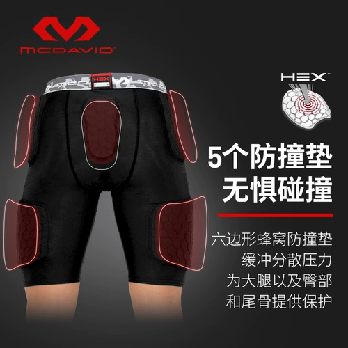 [Одобрение Ирвинга] Плотные быстросохнущие спортивные шорты McDavid Honeycomb с защитой от столкновений 7991