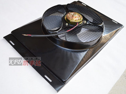 汽车货车空调冷凝器风扇14X23通用加装 改装散热器收割机电子扇 - 图2