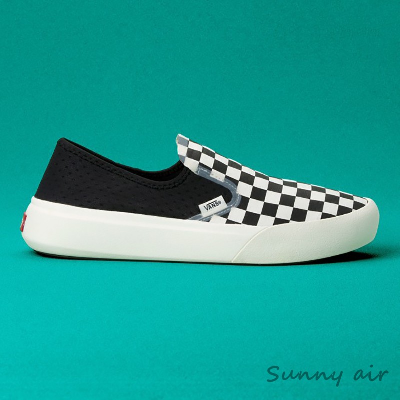 Sunny限定 VANS Comfycush一脚蹬棋盘超轻软底男女鞋VN0A45J5R6R - 图2