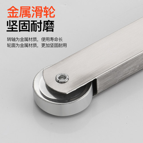 304不锈钢防火门顺序器顺位器消防门顺位器闭门器双开门关门神器 - 图3