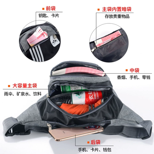 Универсальная поясная сумка, вместительная и большая износостойкая водонепроницаемая сумка подходит для мужчин и женщин, спортивный рюкзак, бумажник