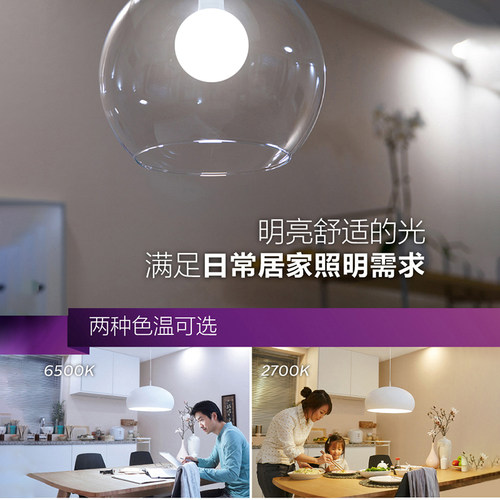 飞利浦家用大灯泡超亮E27螺口节能灯led龙珠灯泡梨泡工厂超市灯泡 - 图0