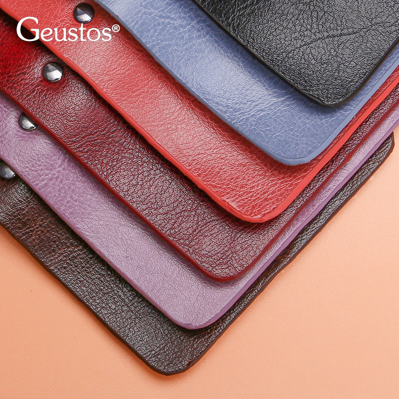 女式放卡的真牛皮男士多卡位小皮套 geustos卡包