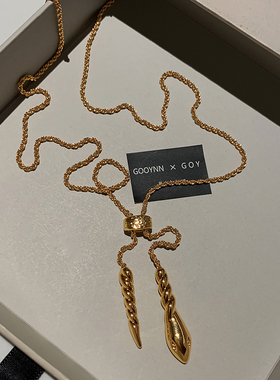 金色长款项链女款轻奢小众