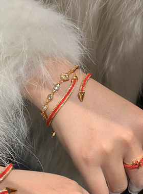 红绳手链女生轻奢小众设计