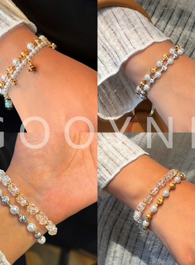 澳白转运金珠珍珠手链