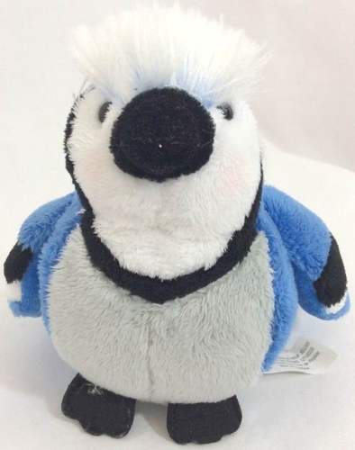 （代购）加拿大ganz仿真冠蓝鸦blue jay毛绒玩具公仔 - 图0