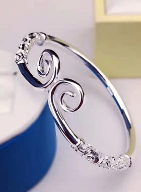 大话西游学生百搭情侣纯银手镯