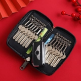 Мужская мультяшная ключница, универсальная сумка через плечо с молнией, карточки