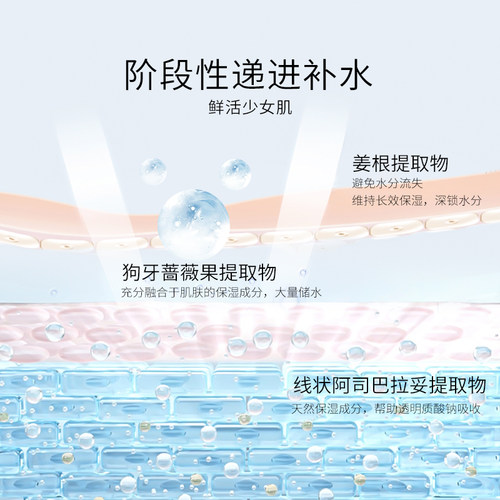 希芸新水漾爽肤水补水保湿妆前化妆水滋养精华水柔肤紧致官方正品 - 图0