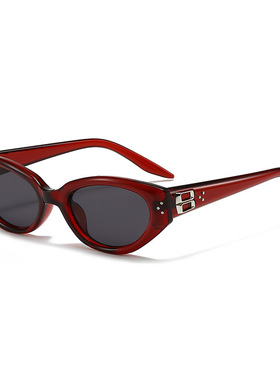 【8389】新款防晒墨镜女款高级感防紫外线窄框显脸小街拍太阳眼镜