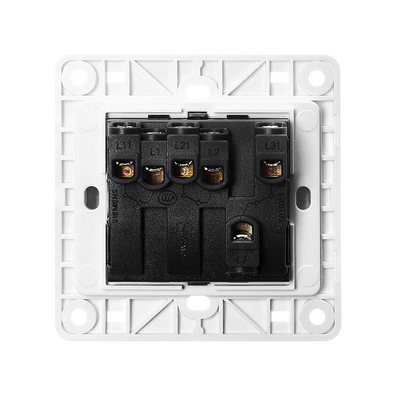 西门子三开插座面板远景雅白开关 西门子创科单控开关