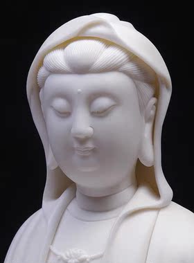 陶瓷南海观音佛像神像供奉家用德化白瓷观世音菩萨工艺品摆件