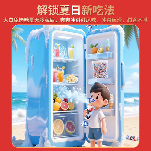 上海大白兔奶糖散装结婚订婚专用喜糖批发冠生园正品糖果休闲零食 - 图1
