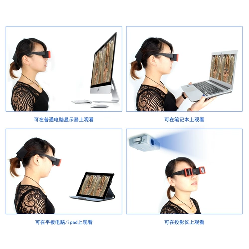 3D очки компьютер Специальный телевизор с высоким показателем трехмерного экрана зеркало влево и вправо формат Три зверя фильма можно носить