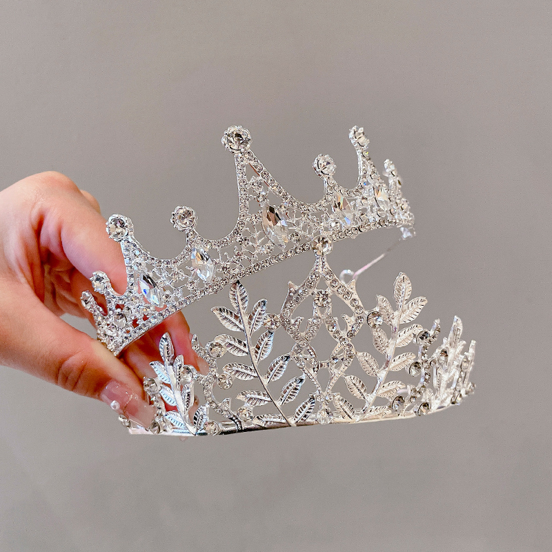 成年礼皇冠新娘结婚头饰公主王冠高级感发箍水晶头箍闺蜜生日礼物 - 图1