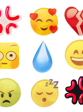 滴汗发夹无语发卡黄豆emoji流汗