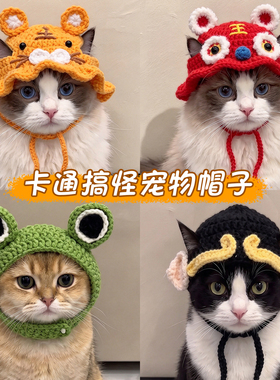 可爱搞怪宠物帽子猫咪变装道具