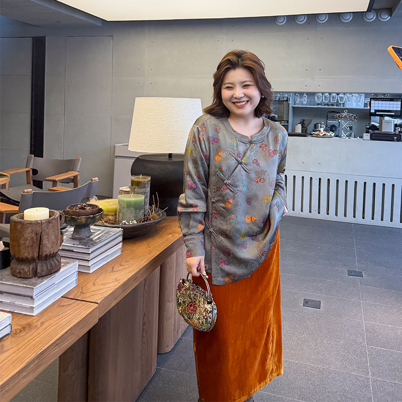 胖mm冬季丝绒直筒半身裙木子理想大码女装复古时髦长半裙200斤,淘宝优惠券,粉丝福利购,淘宝优惠卷