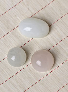 和田玉糖玉藕粉色白玉蛋面方形长形裸石圆形随形天然玉石戒指戒面