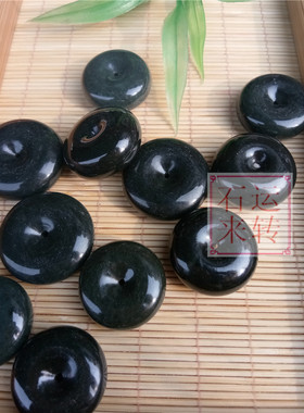 保真和田玉 青玉 塔青黑青平安扣 面包圈 男女通款挂件吊坠男女款