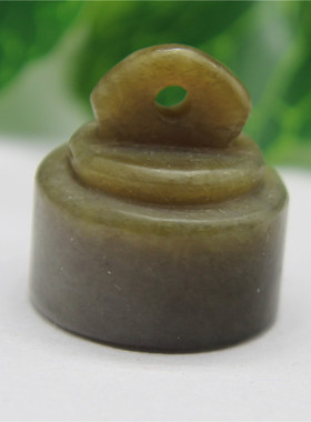 天然和田玉印章挂件项链坠