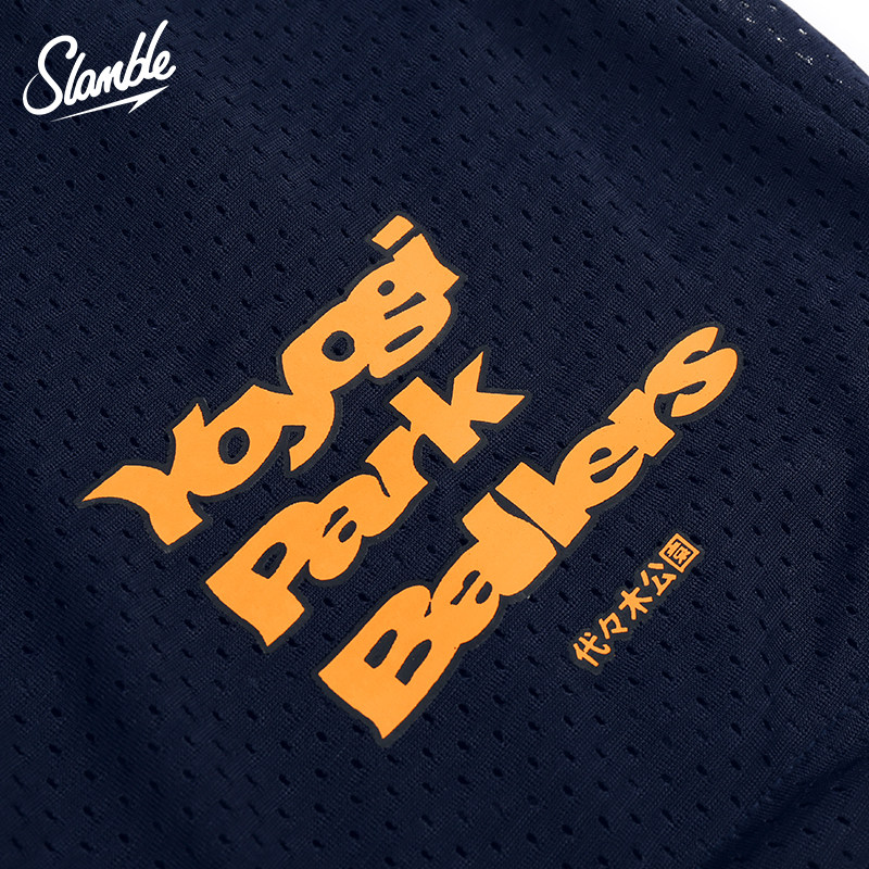 SLAMBLE代代木联名夏季新款网眼纯色运动短裤男休闲篮球四分裤潮,淘宝优惠券,粉丝福利购,淘宝优惠卷