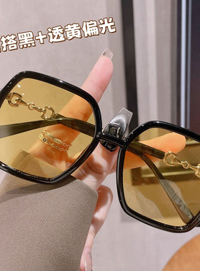 G家大框显瘦偏光墨镜防紫外线潮