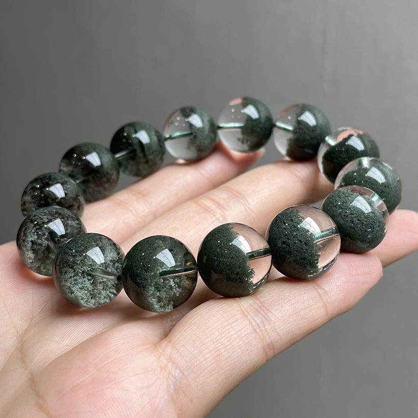 收藏级天然绿幽灵手串聚宝盆巴西千层满天星水晶手链男女款,淘宝优惠券,粉丝福利购,淘宝优惠卷