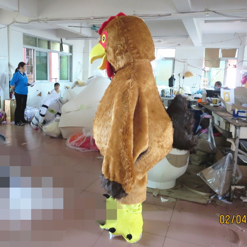 定制动漫大公鸡母鸡人穿戴装扮表演卡通人偶巡演出道具布偶衣服装 - 图0