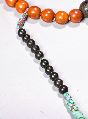 古玩收藏老牛骨圆珠手持佛珠琥珀手串手链文玩男女佛珠念珠多宝串