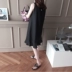 Váy cotton và vải lanh Hàn Quốc mùa hè của phụ nữ xù lông không tay dài phần lớn kích thước vải lanh đáy Một váy đuôi cá từ - váy đầm mẫu váy hè 2021 váy đầm