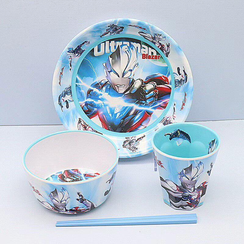 奥特曼儿童餐具套装小学生耐摔防烫餐盘家用幼儿园宝宝专用吃饭碗