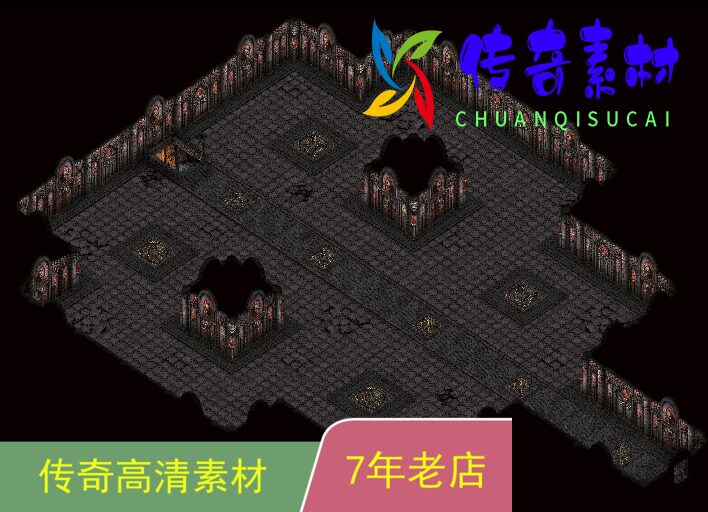 热血传奇地图素材套图黑域1-4层高清套图4张传奇一条龙服务