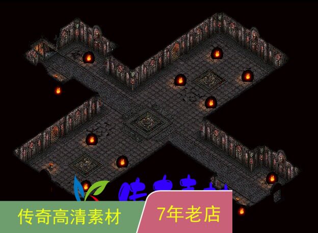 热血传奇地图素材套图黑域1-4层高清套图4张传奇一条龙服务