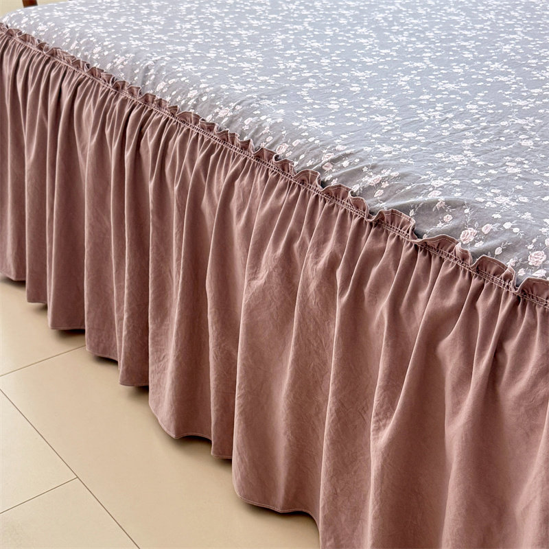 2025新款床裙单件四季通用纯棉全棉床笠遮丑下摆床置公主风花边款,淘宝优惠券,粉丝福利购,淘宝优惠卷