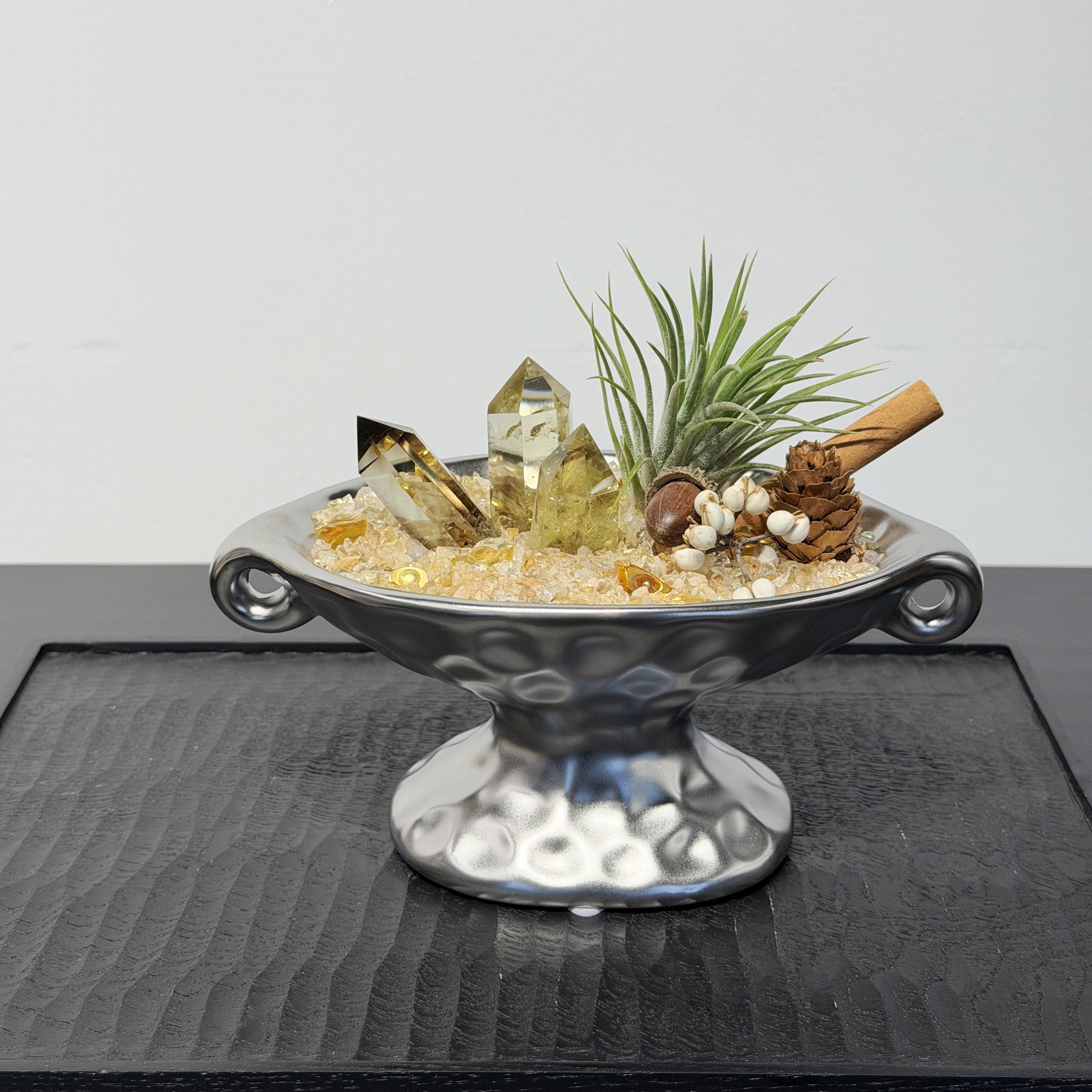 天然黄水晶桌面摆件高档礼物轻奢家居装饰能量盏招财自愈系盆栽,淘宝优惠券,粉丝福利购,淘宝优惠卷