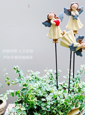 里洛zakka多肉植物天使园艺摆件