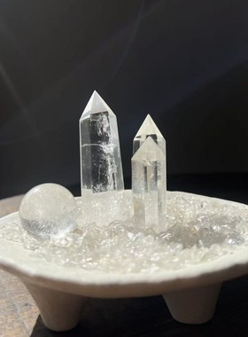 净灵之座·消磁盏天然白水晶