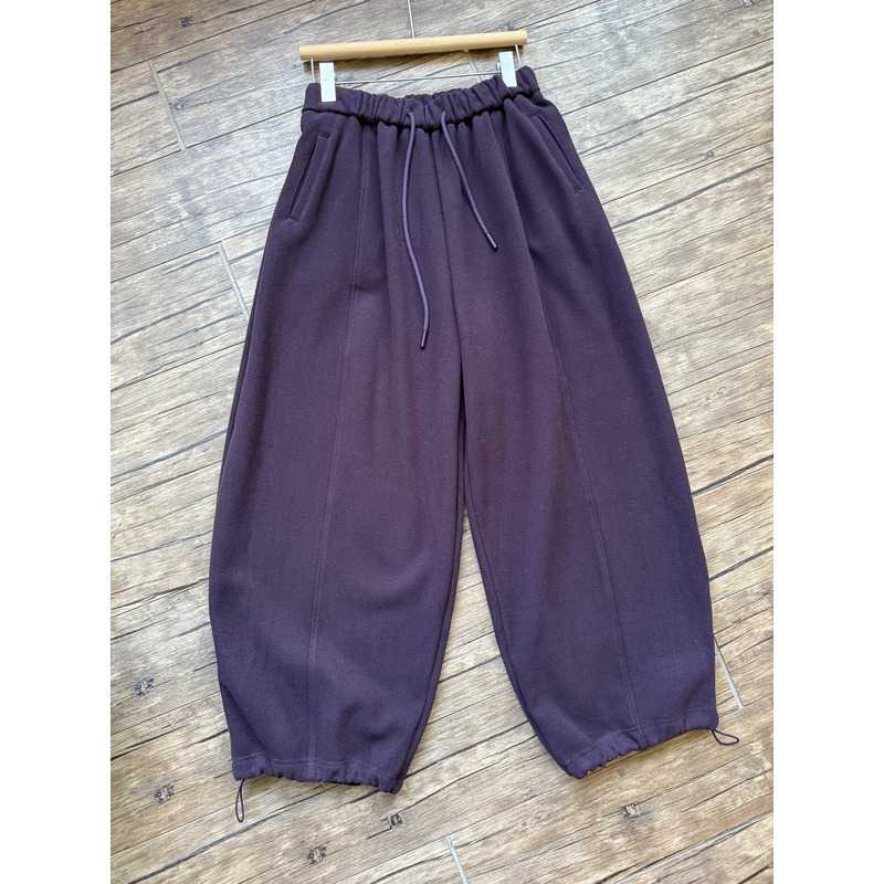 WE女装45497冬季韩版宽松大码胖mm休闲高腰加绒加厚阔腿直筒长裤 - 图2