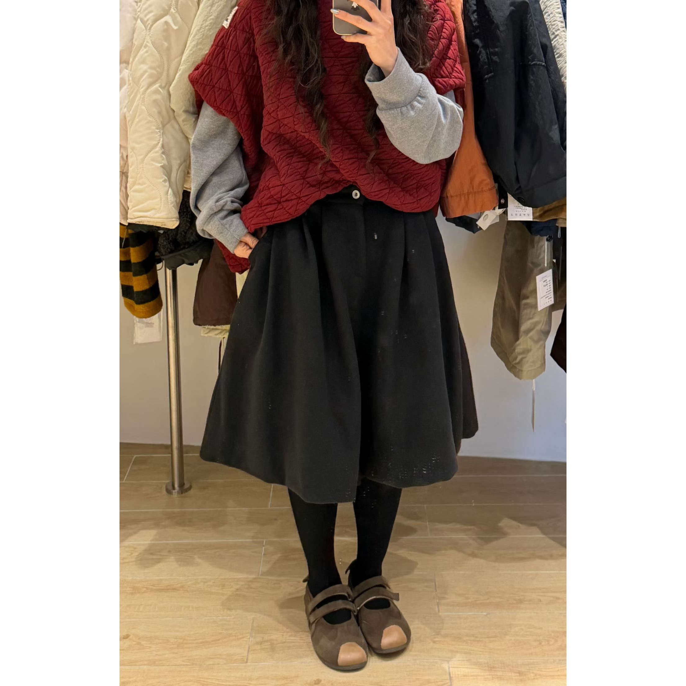 WE女装454109冬韩版宽松大码胖mm休闲风百搭高腰毛呢五分靴裤短裤,淘宝优惠券,粉丝福利购,淘宝优惠卷