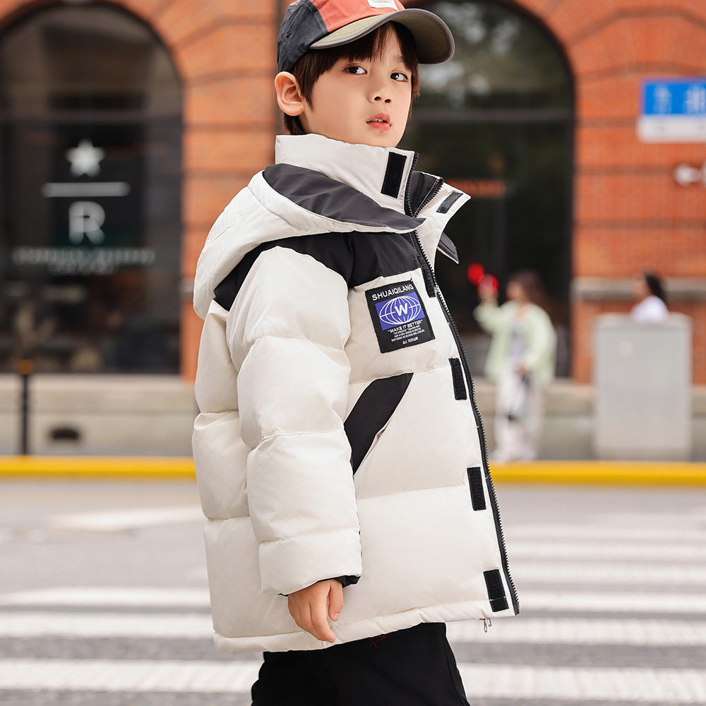 派克儿童羽绒服2025冬季新款国潮工装休闲男童加厚白鸭绒童装外套,淘宝优惠券,粉丝福利购,淘宝优惠卷