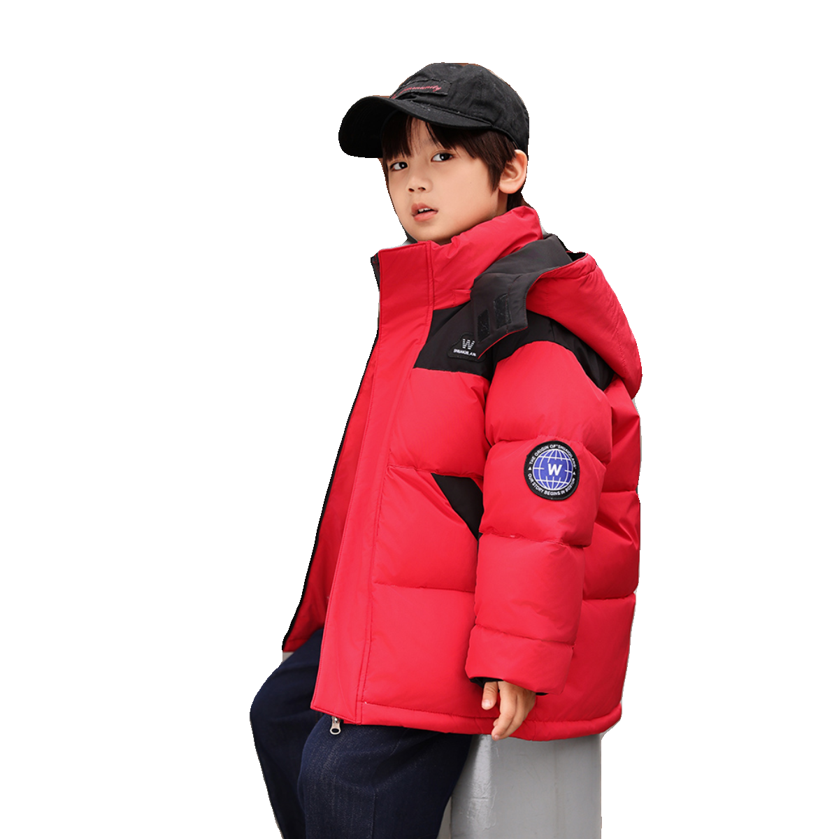 派克儿童羽绒服2025冬季新款国潮工装休闲男童加厚白鸭绒童装外套,淘宝优惠券,粉丝福利购,淘宝优惠卷