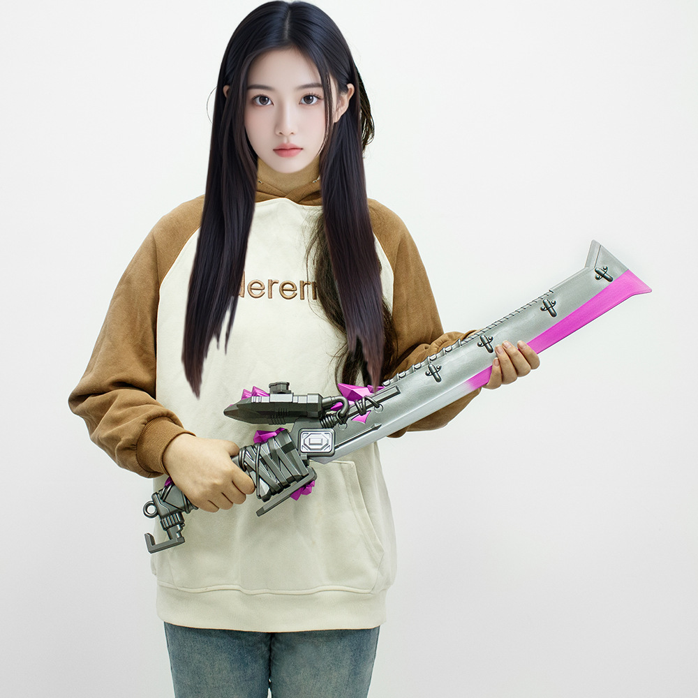 和平精英和平精英游戏周边塑胶PU火焰刀超大武器COS兵器软胶男孩玩具模型