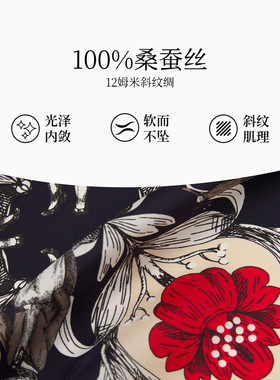 万事利夏季真丝丝巾时尚女小方巾100%桑蚕丝丝巾SHINE系列-秘林诗
