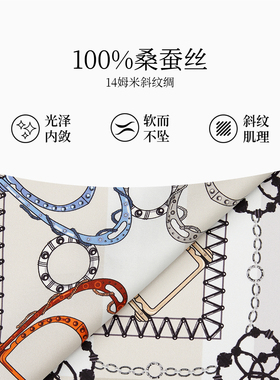 万事利26新品真丝丝巾100%桑蚕丝女时尚百搭送礼母亲礼物-布拉格