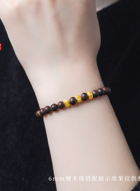 老克勒古法黄金四方隔珠转运珠