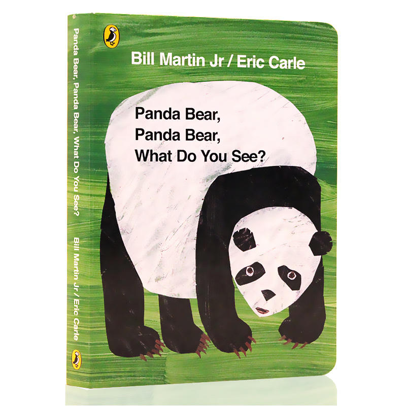 送音频 英文原版Panda Bear Panda Bear What do you see熊猫你看到了什么绘本纸板书Eric Carle卡尔爷爷常青藤爸爸推荐 - 图3