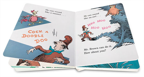送音频英文原版低幼适龄版Mr. Brown Can Moo! Can You?布朗先生可以嚒嚒叫! 你行么Dr.Seuss's Book of Wonderful Noises - 图0